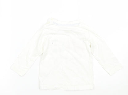 Matalan Girls White   Basic T-Shirt Size 9-12 Months
