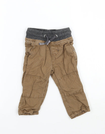 Matalan Boys Brown   Cargo Trousers Size 3-6 Months
