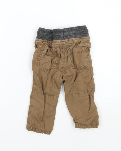 Matalan Boys Brown   Cargo Trousers Size 3-6 Months