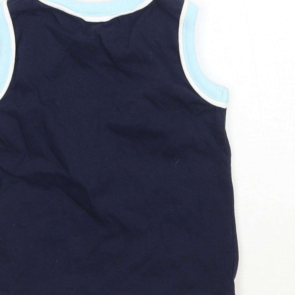Matalan Boys Blue   Basic Tank Size 3-6 Months