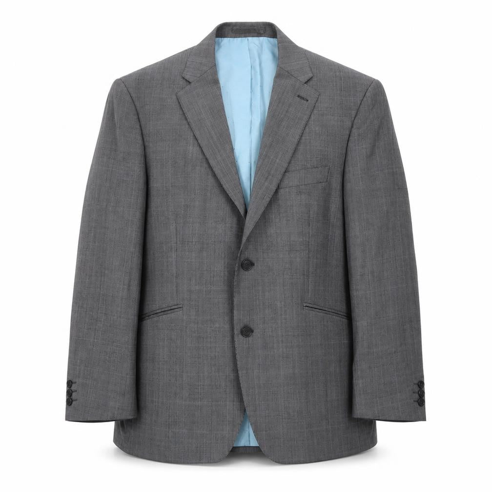 Marks & Spencer Mens Grey Check  Jacket Suit Jacket Size 42