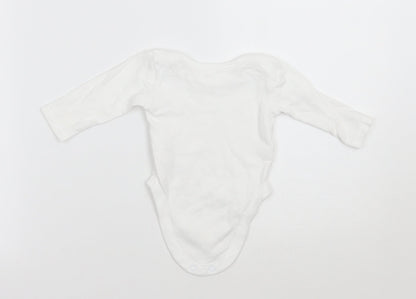 George Baby White   Babygrow One-Piece Size 0-3 Months