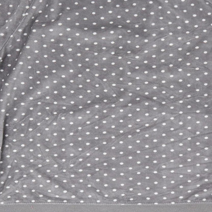 Peacocks Womens Grey Polka Dot   Pyjama Top Size 10  - Bear Face