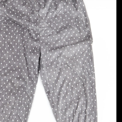 Peacocks Womens Grey Polka Dot   Pyjama Pants Size 10