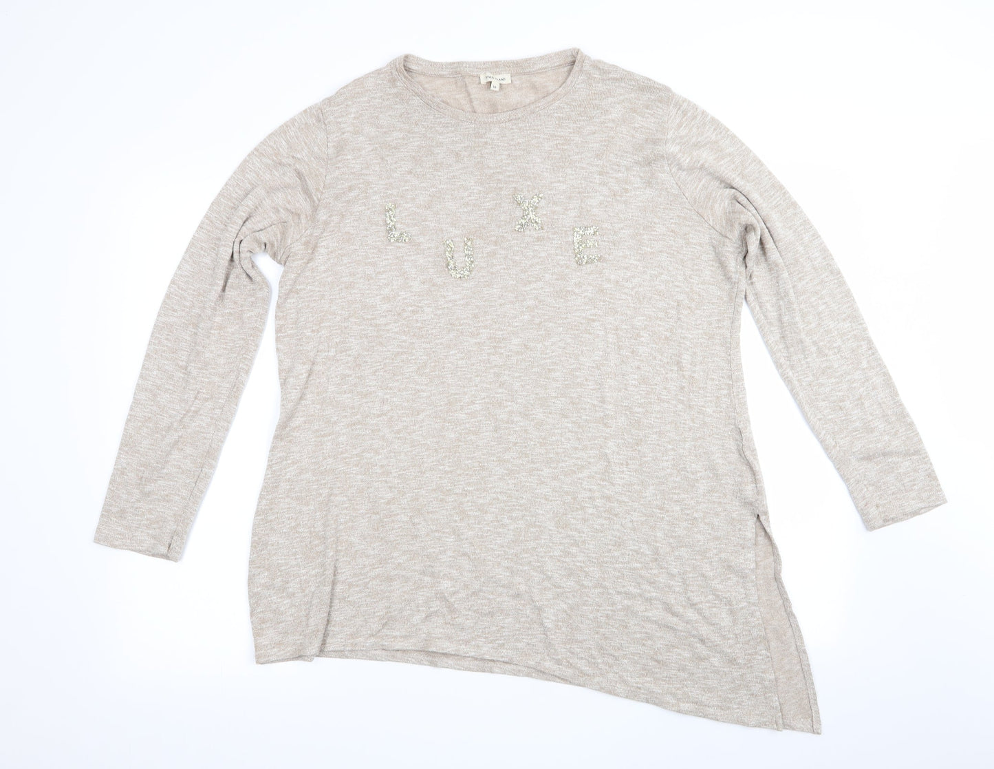 Womens UK Size 18 River Island Beige Pullover Jumper