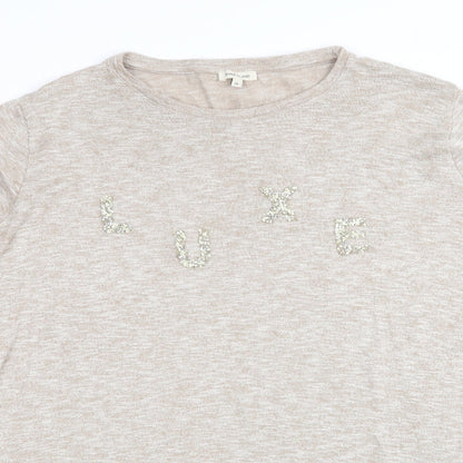Womens UK Size 18 River Island Beige Pullover Jumper