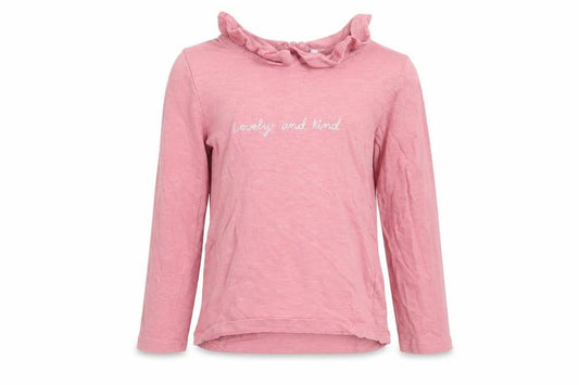 Front view of Tu girls’ pink basic t-shirt, size 5-6, years - lovely and kind