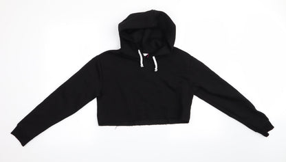 candy courture Girls Black   Pullover Hoodie Size 13 Years  - Cropped