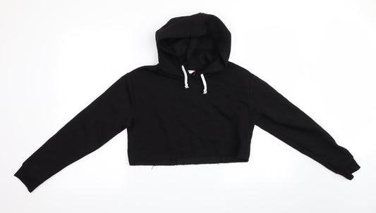 candy courture Girls Black   Pullover Hoodie Size 13 Years  - Cropped