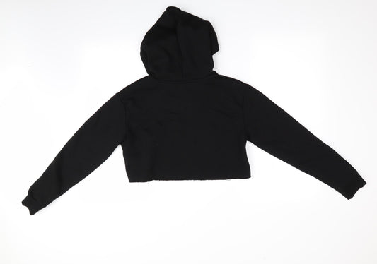 candy courture Girls Black   Pullover Hoodie Size 13 Years  - Cropped