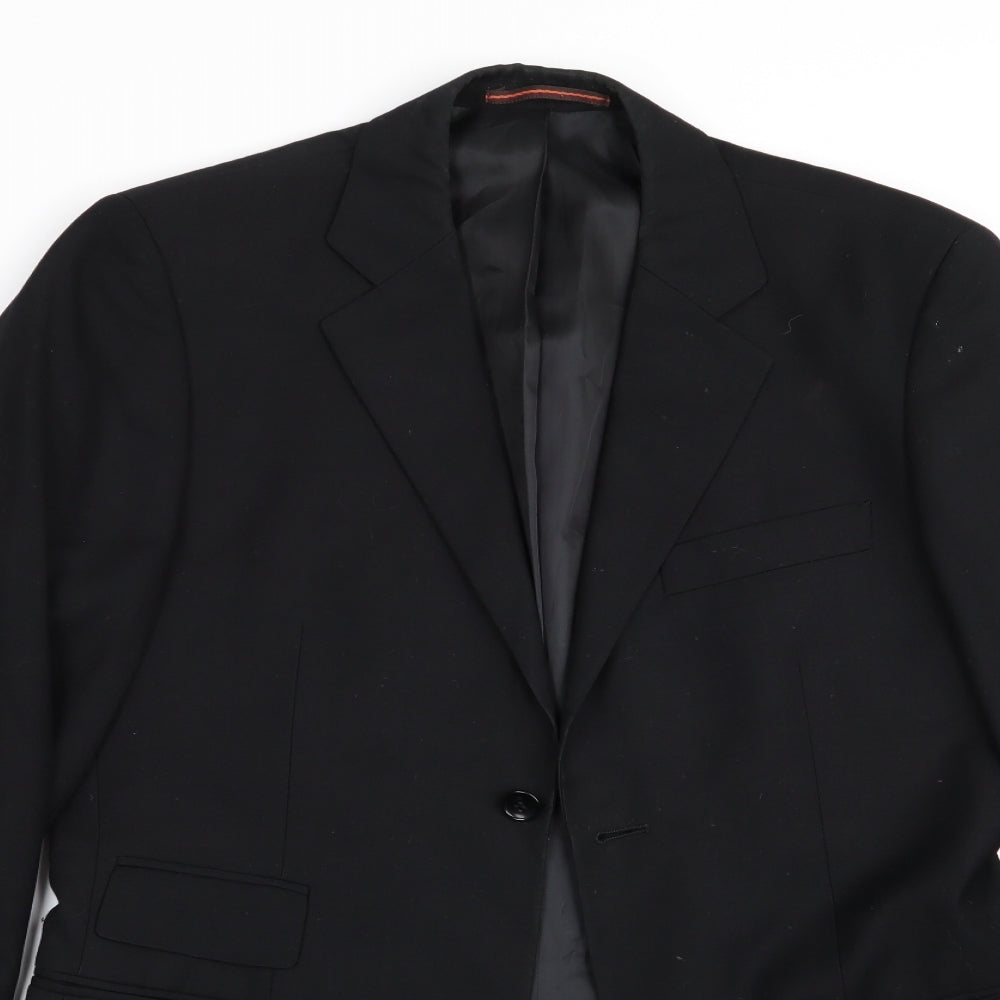 Mens UK Size 36 Topman London Black Jacket