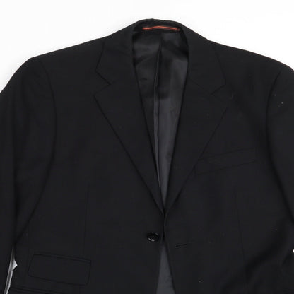 Mens UK Size 36 Topman London Black Jacket