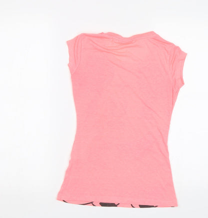 Disney Womens Pink   Basic T-Shirt Size 6  - Mickey