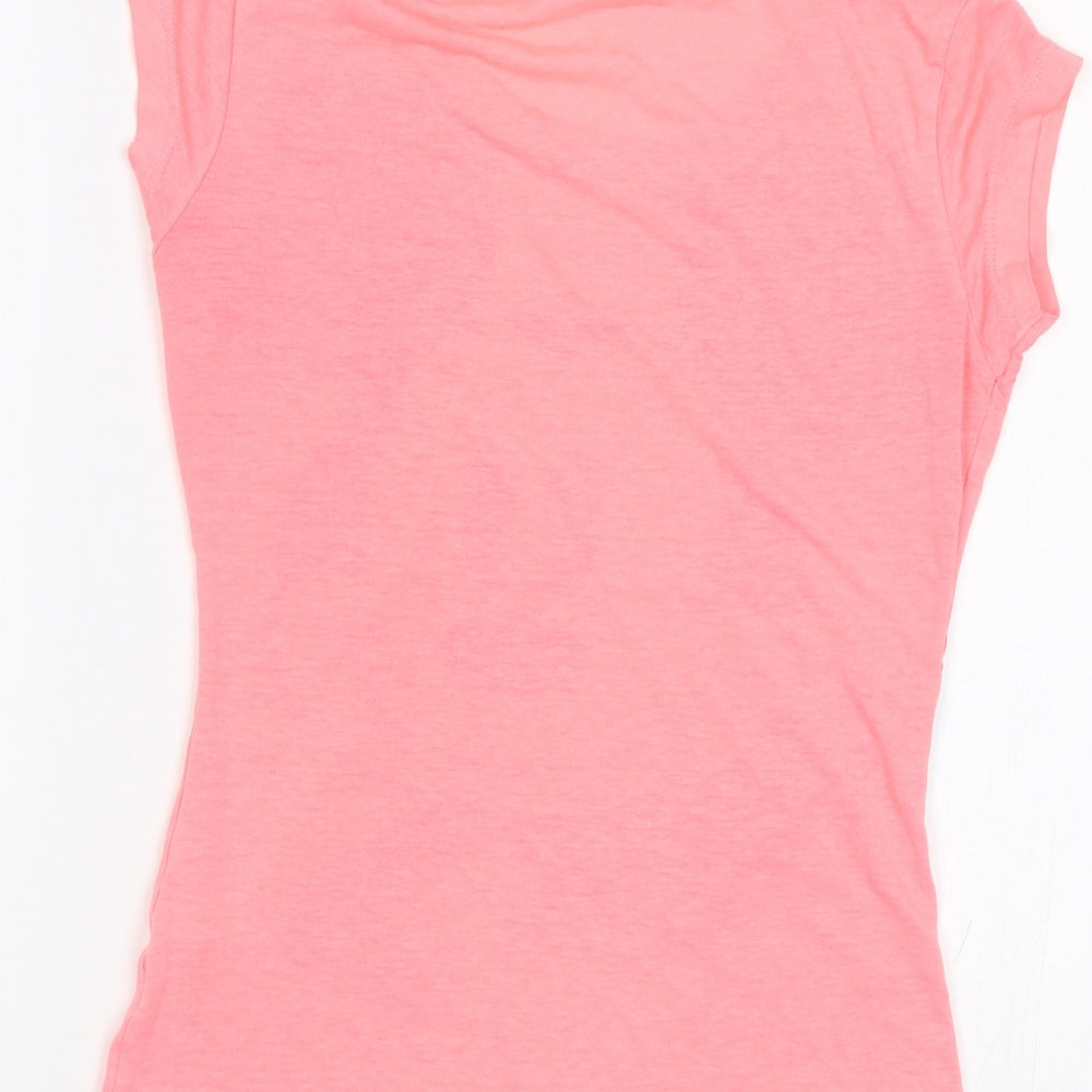 Disney Womens Pink   Basic T-Shirt Size 6  - Mickey