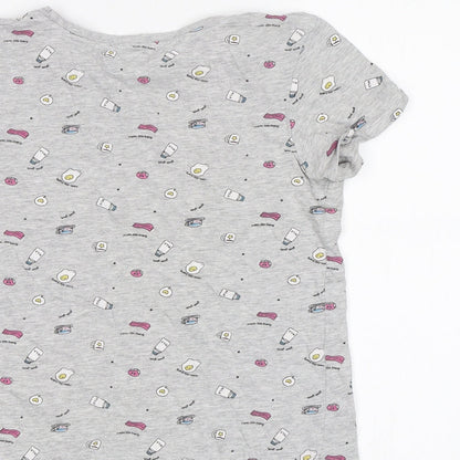 Primark Womens Grey   Basic Polo Size 8