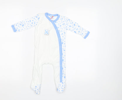 Keep The Beat Baby White Geometric  Babygrow One-Piece Size 6-9 Months  - Heart Print