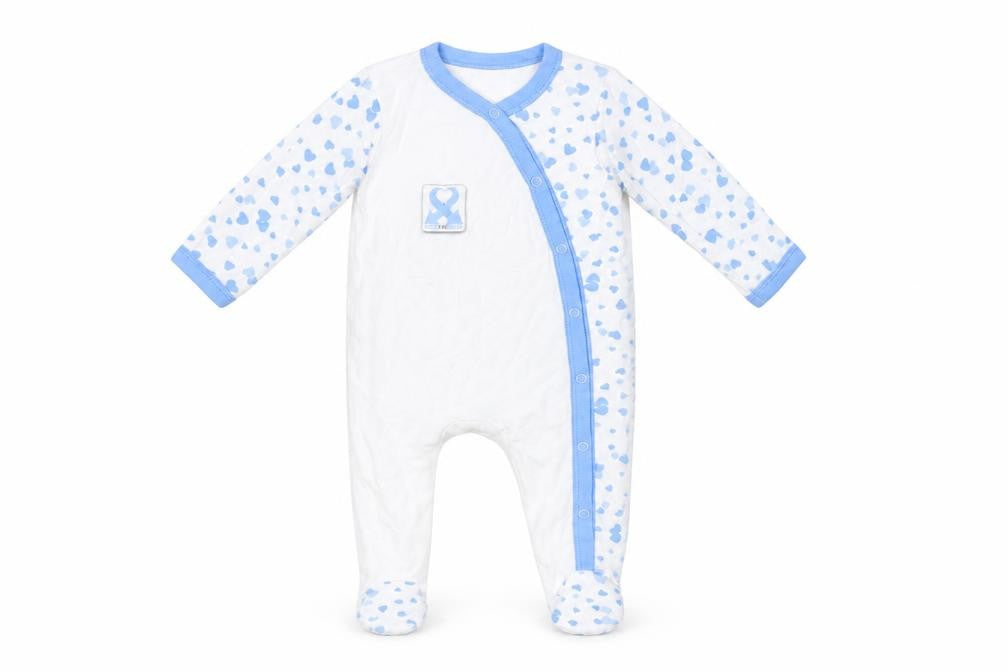 Keep The Beat Baby White Geometric  Babygrow One-Piece Size 6-9 Months  - Heart Print