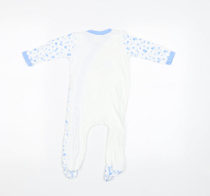 Keep The Beat Baby White Geometric  Babygrow One-Piece Size 6-9 Months  - Heart Print