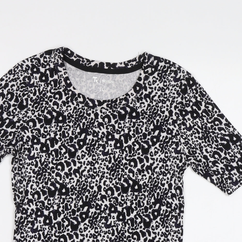 Womens UK Size 10 TU Black Basic T-Shirt