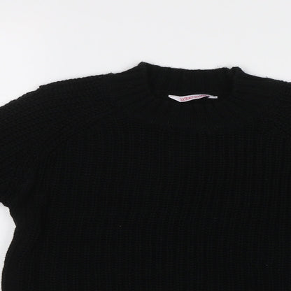 Miss E-vie Girls Black   Pullover Jumper Size 11-12 Years