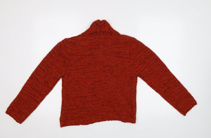 Womens UK Size 12 Minuet Brown Cardigan Jumper