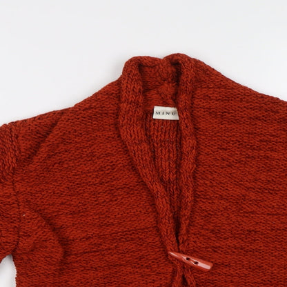 Womens UK Size 12 Minuet Brown Cardigan Jumper