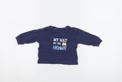 George Baby Blue   Basic T-Shirt Size 0-3 Months