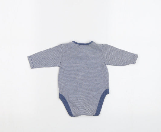 NEXT Baby Blue Striped  Romper One-Piece Size 0-3 Months
