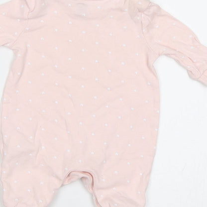 Blue Zoo Baby Pink Geometric  Babygrow One-Piece Size 0-3 Months  - Star Print