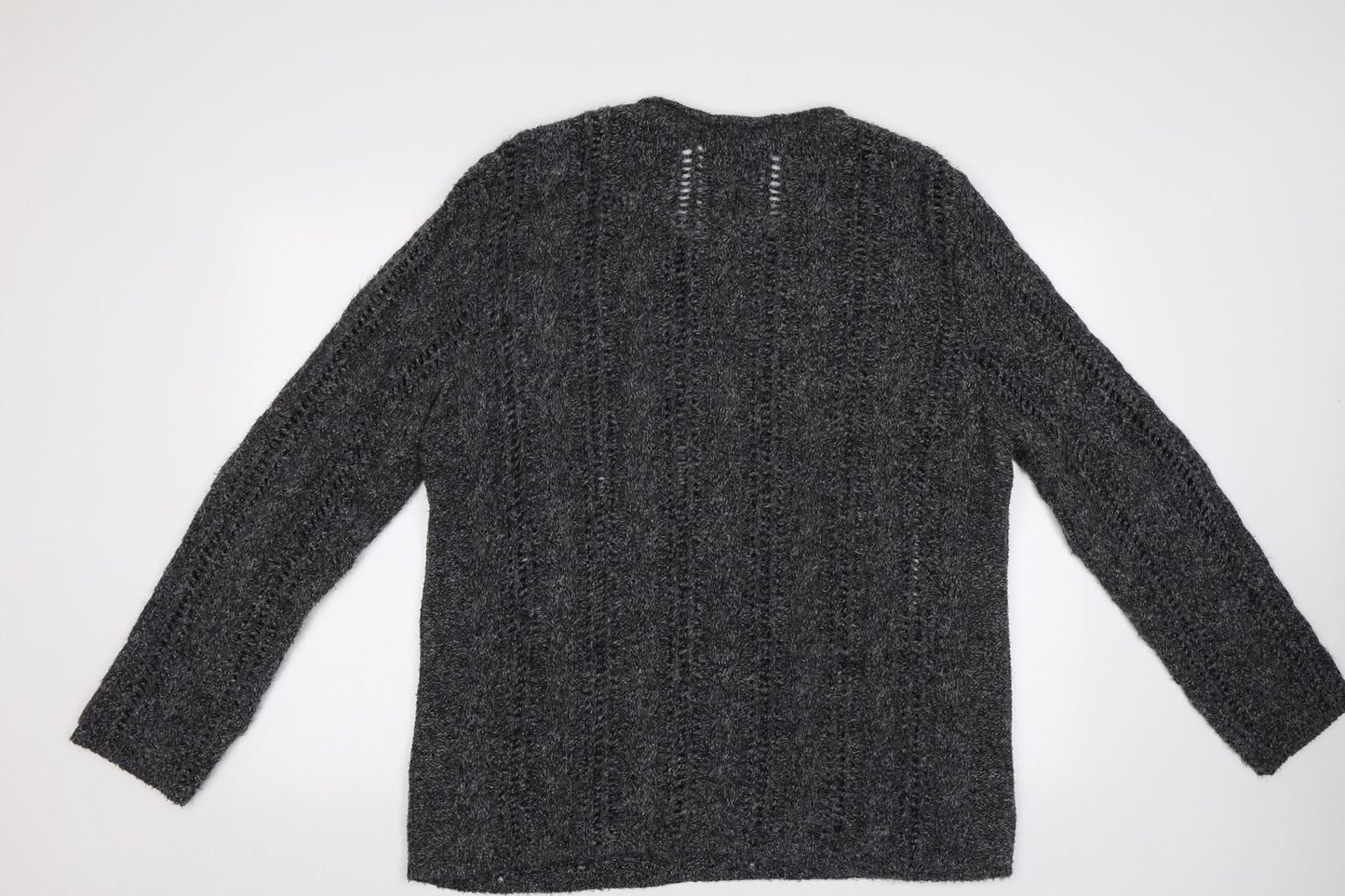 Womens UK Size L River Island Grey Pullover Jumper