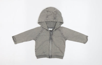 NEXT Baby Grey   Full Zip Jumper Size 6-9 Months