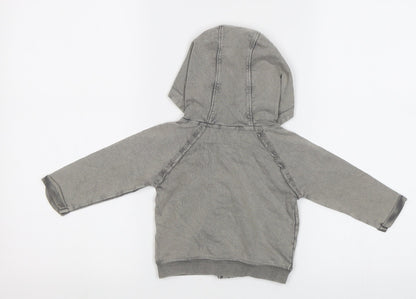 NEXT Baby Grey   Full Zip Jumper Size 6-9 Months