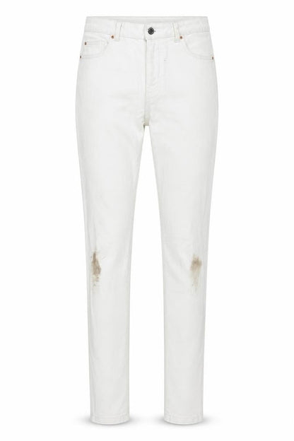 Womens UK Size 12 Denim & Co. Regular Fit Skinny White Jeans