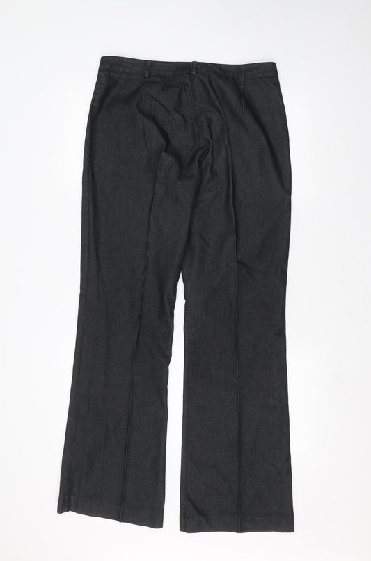 Womens UK Size 12 Dorothy Perkins Regular Fit  Black Trousers