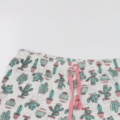 George Womens White   Paperbag Shorts Size 8 - cactus