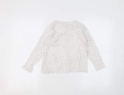 Primark Girls White   Basic T-Shirt Size 7-8 Years