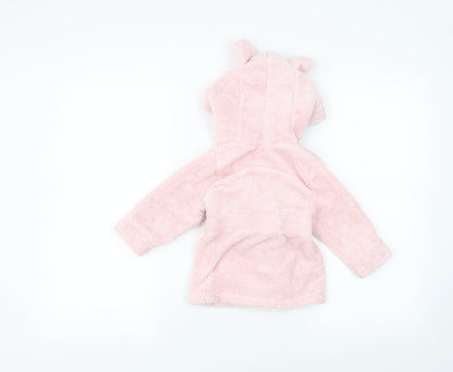 studio baby Baby Pink Solid  Babydoll Robe Size 6-9 Months