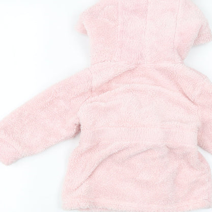 studio baby Baby Pink Solid  Babydoll Robe Size 6-9 Months