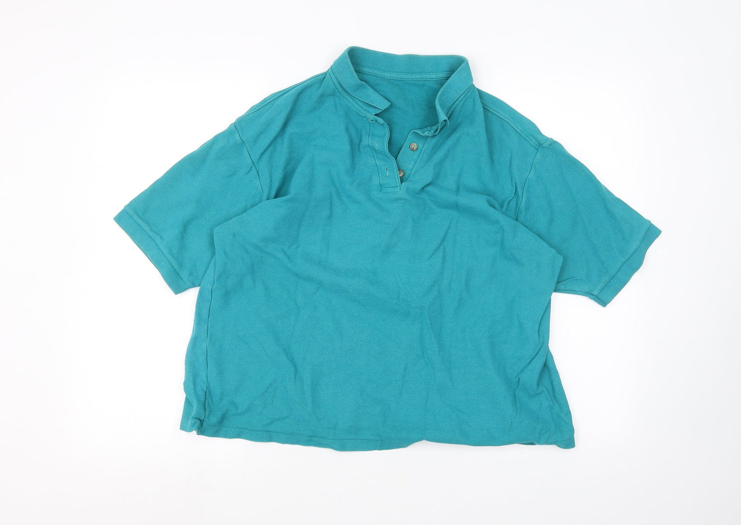 Womens UK Size 20 St michael Green Basic Polo