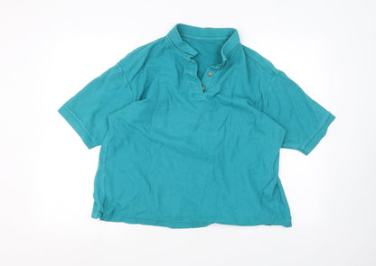 Womens UK Size 20 St michael Green Basic Polo