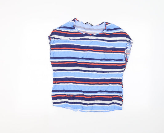 Womens UK Size 14 Atmosphere Blue Basic T-Shirt