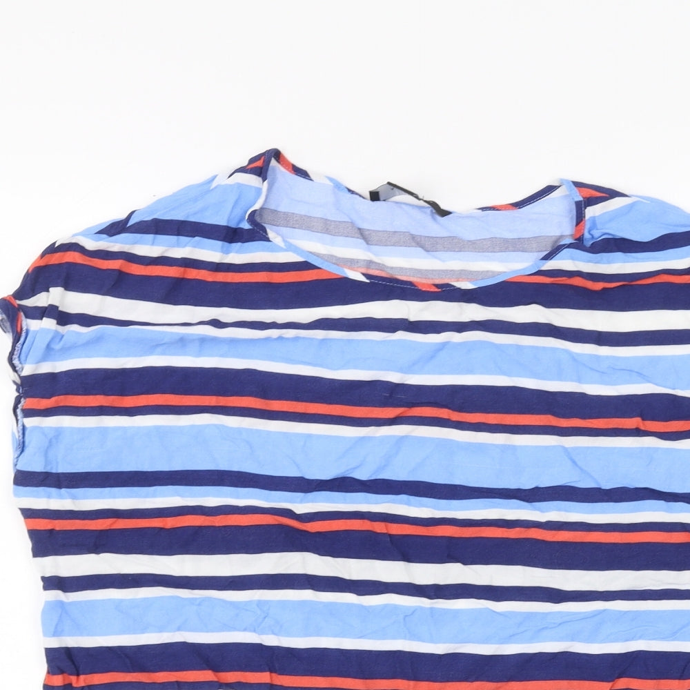 Womens UK Size 14 Atmosphere Blue Basic T-Shirt