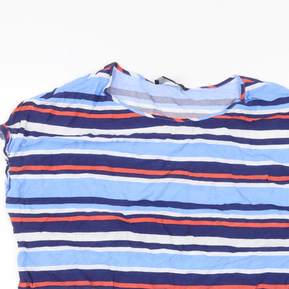 Womens UK Size 14 Atmosphere Blue Basic T-Shirt
