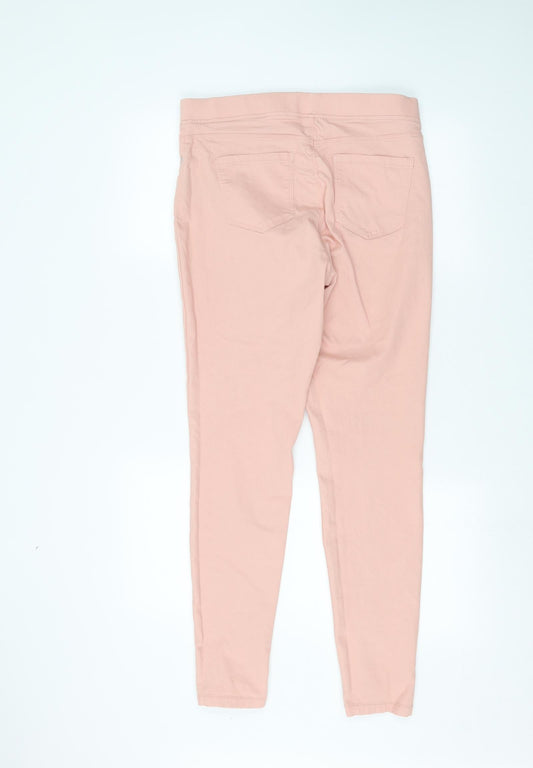 PEP&CO Womens Pink   Jegging Jeans Size 12 L28 in