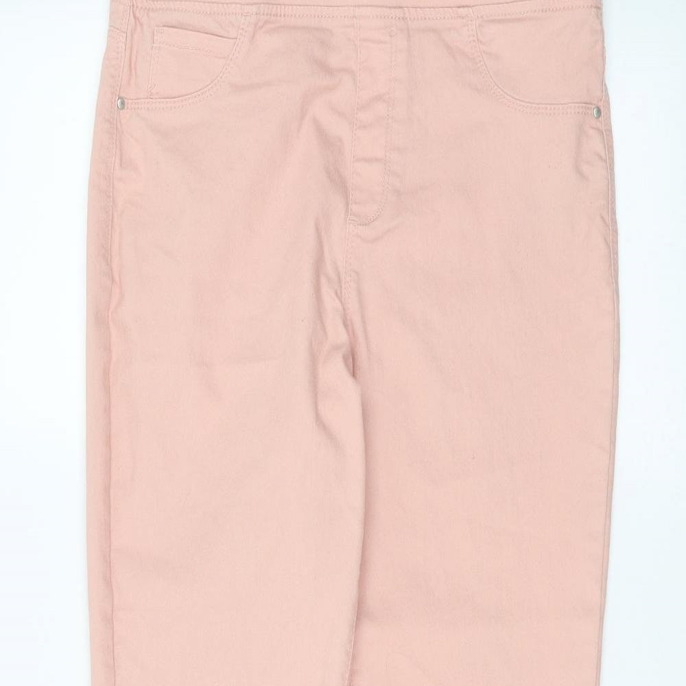 PEP&CO Womens Pink   Jegging Jeans Size 12 L28 in