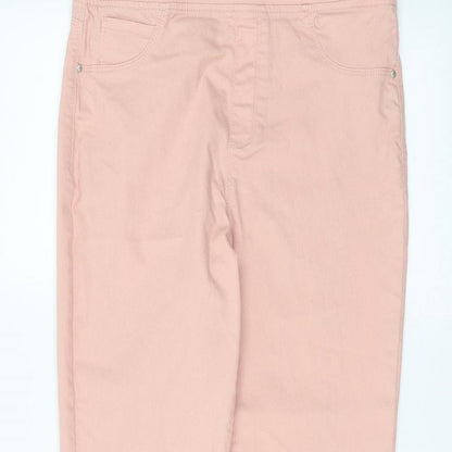 PEP&CO Womens Pink   Jegging Jeans Size 12 L28 in