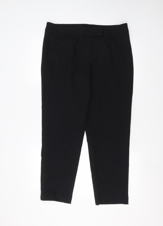 George Womens Black   Trousers  Size 14 L24 in