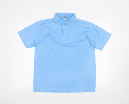 Uneek Mens Blue    Polo Size M