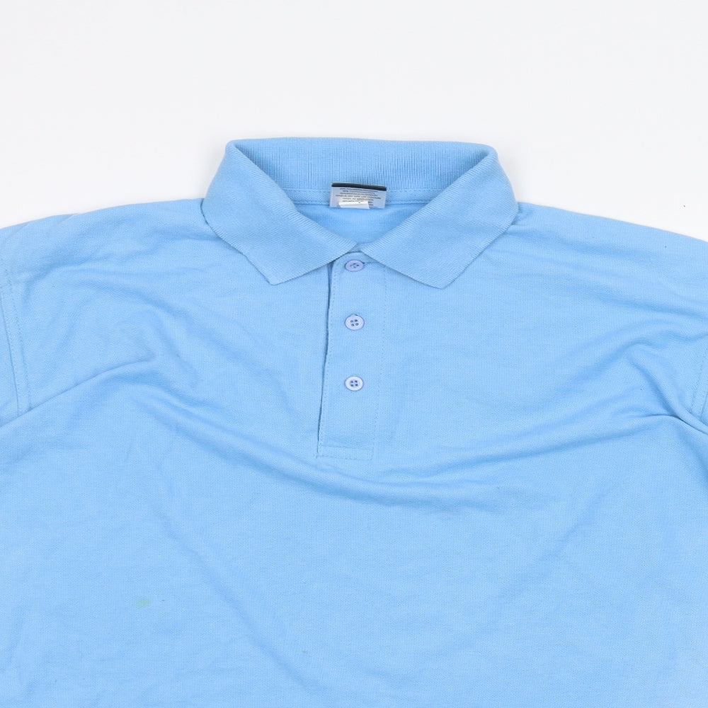 Uneek Mens Blue    Polo Size M