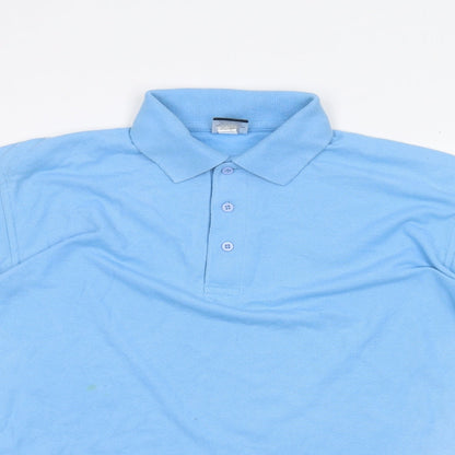 Uneek Mens Blue    Polo Size M